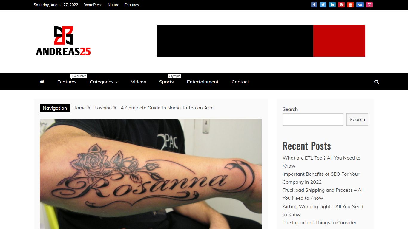 Name tattoo on arm - Complete Guide to Name Tattoo - Andreas25