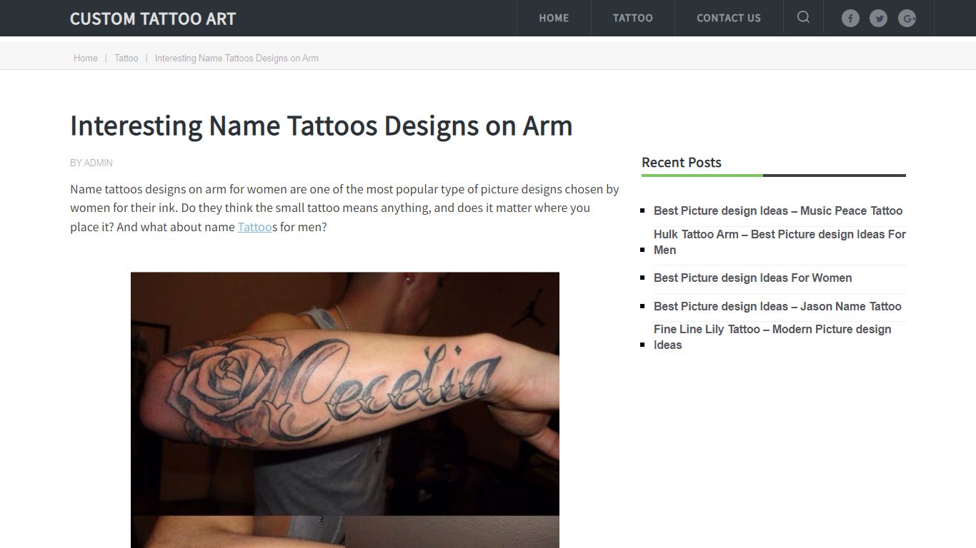 Interesting Name Tattoos Designs on Arm - Custom Tattoo Art